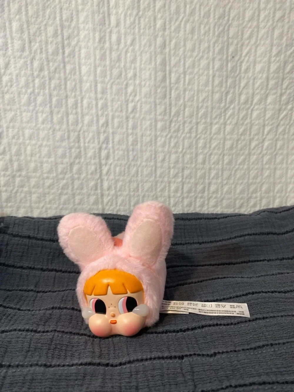 Pink Bunny Hooded Doll Head Plush - Adorable Kids Toy